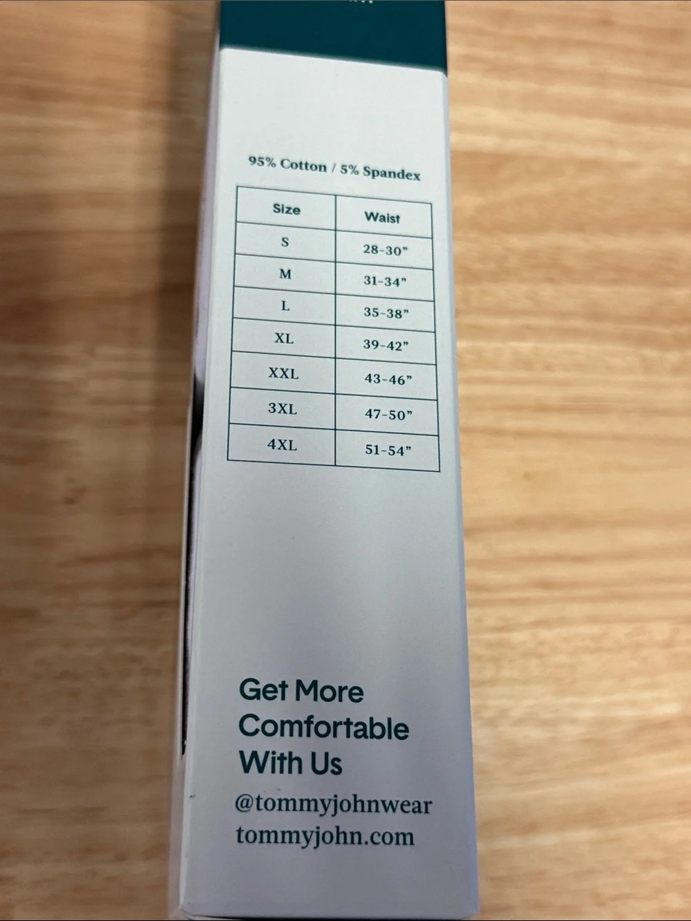 Tommy John Cotton Basics Boxer Brief 8 Inch Inseam 2 Pack White Size Large NIB